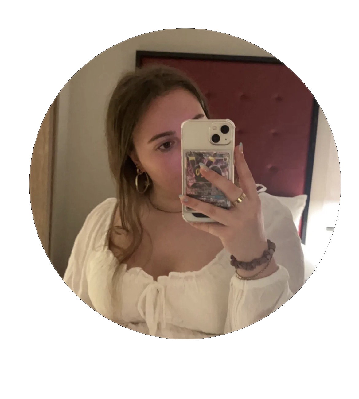 Emily taking a mirror selfie